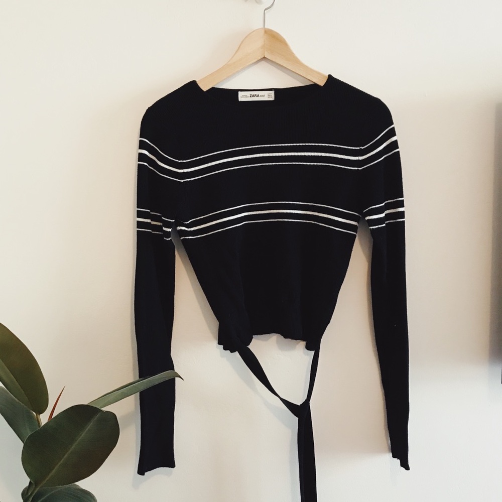 Zara Knit Cropped Sweater